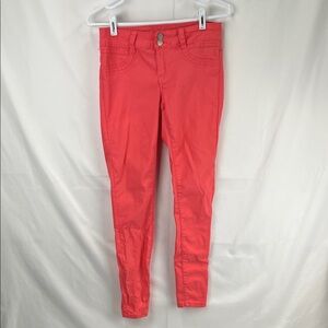 VIP Jeans - Women’s Jeans - Coral (bright) - Neon - Size 9/10 - Skinny